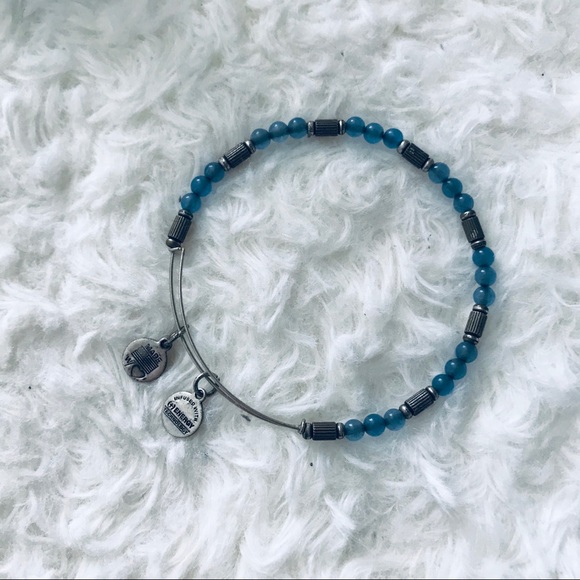 Alex and ani blue and silver beaded bracelet - Picture 2 of 4